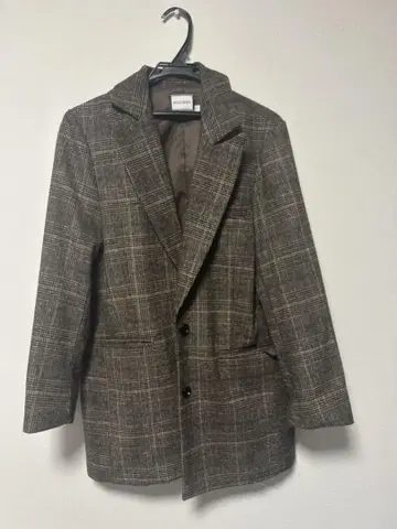 MOUSSY 체크 무늬 자켓