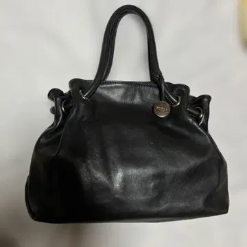 새상품급 FURLA 토트백 가죽 블랙 참