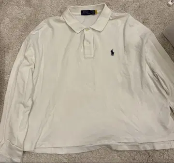 Polo Ralph Lauren 긴팔 피케 셔츠 M 화이트
