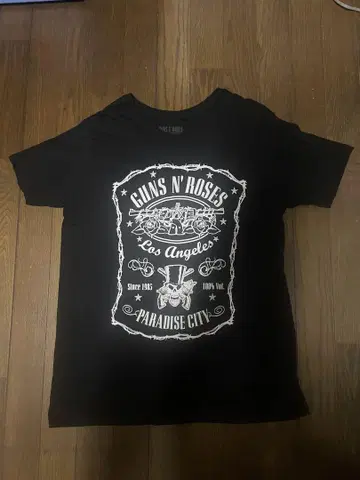 [거의 새상품] GUNS N' ROSES 티셔츠 블랙