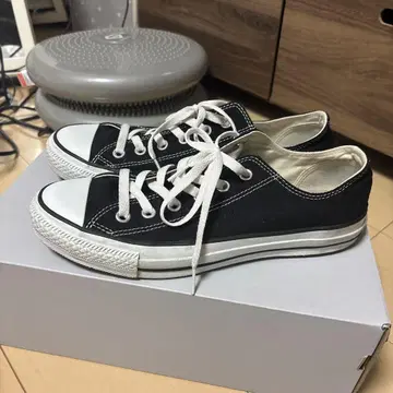 ALL STAR 블랙 로우컷 스니커즈