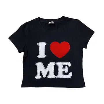 I LOVE ME STONE T-SHIRT oto girls 큐빅