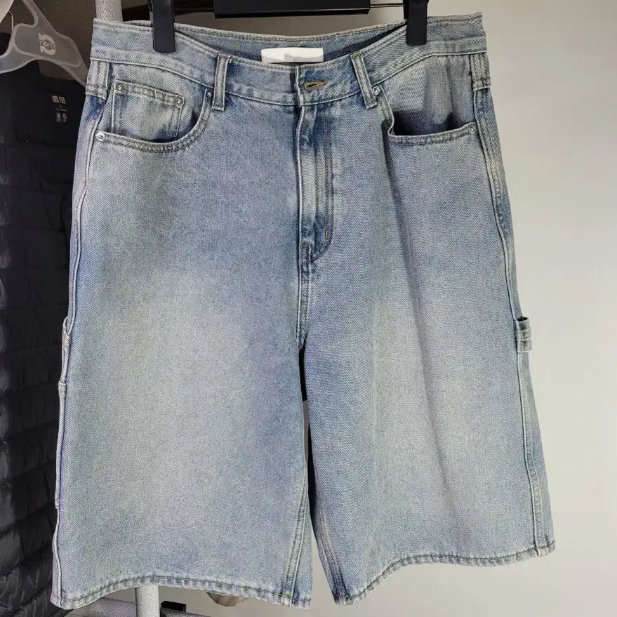 【BAON】[unisex] Haven Banding Carpender Denim Bermuda Pants KAMIYA ジーンズ Denim Bermuda Pants メンズ : ZOZOTOWN Yahoo