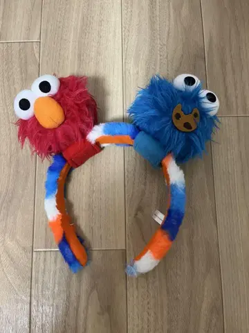 엘모와 쿠키 몬스터 머리띠
