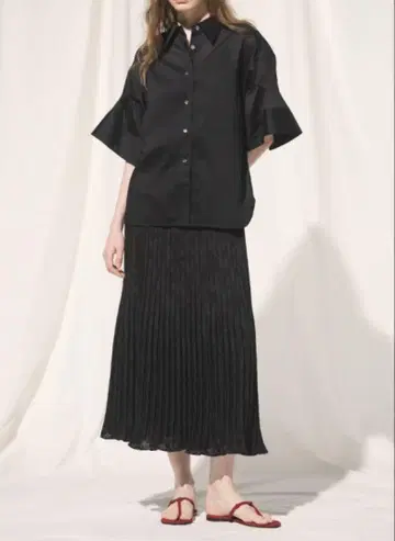 띠어리 럭스 블라우스 Tori Maddox Shirt 40 블랙