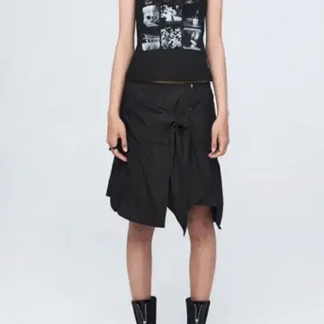 NACHE PUCKERING TIE SKIRT レイヤード スカート NACHE☆韓国☆人気☆PUCKERING TIE SKIRT 3色/追跡あり (NACHE