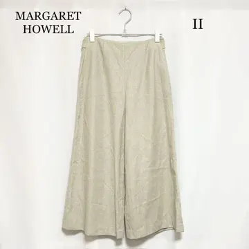 0171 MARGARET HOWELL 울 캐시미어 크롭 와이드 팬츠