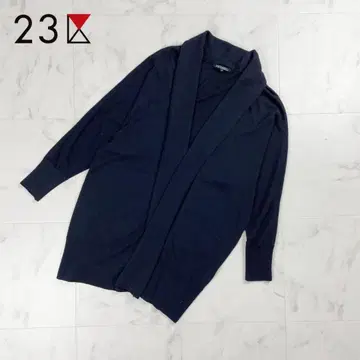 23구 울 100% 숄 가디건 블랙 사이즈 38*CD949
