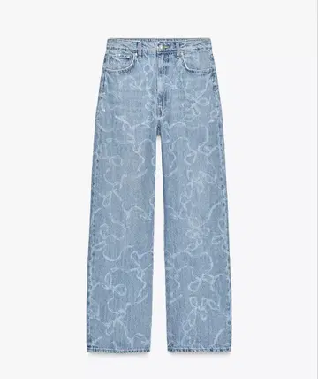 [ ZARA ] 미드 라이즈 BAGGY TRF 데님 US34 7호