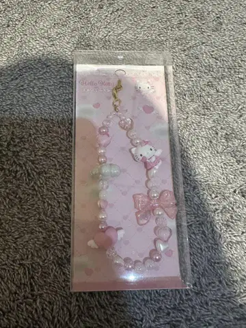 헬로키티 폰 스트랩 핑크