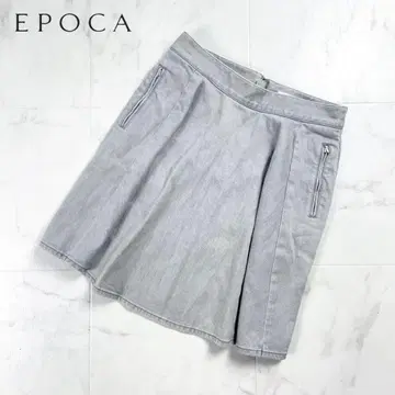 EPOCA 데님 플레어 스커트 라이트 그레이 사이즈 38*CD1151