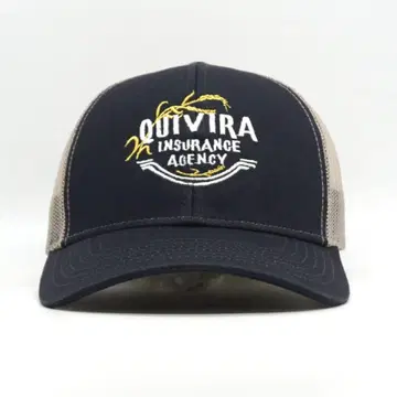 QUIVIRA 보험 대리 회사 자수 메쉬 캡 구제 의류