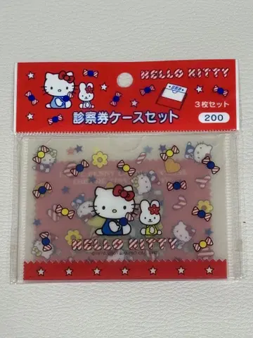 헬로키티 HELLO KITTY 진료권 케이스 세트 3개입