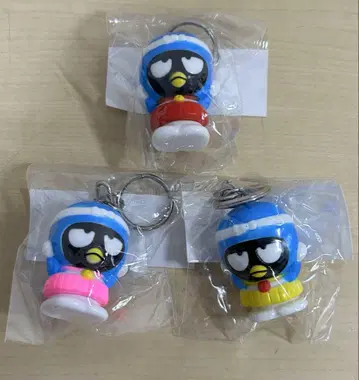 레트로 배드마츠마루 소프트 비닐 키링 3종 미사용