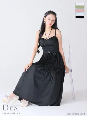 DEA 블랙 맥시 드레스 S 사이즈