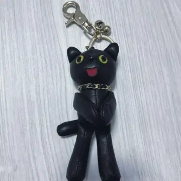 COMFORT MUNK KeyRing 검은 고양이 가죽