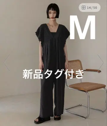 로리즈팜 요류 셔링 살로펫 M 사이즈 블랙
