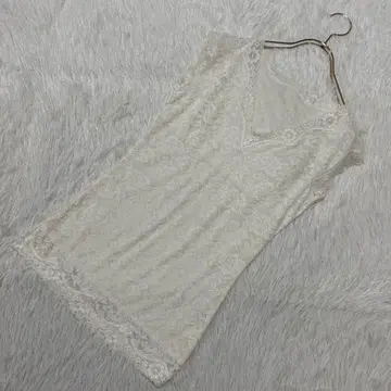 전체 레이스 티셔츠 아이보리 L 세련된