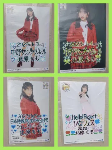키타하라 모모 OCHA NORMA 브로마이드 A5 와이드 2L 5매 세트