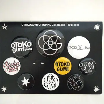 Otokogumi 오리지널 2023 캔뱃지 9개 세트 남투호조
