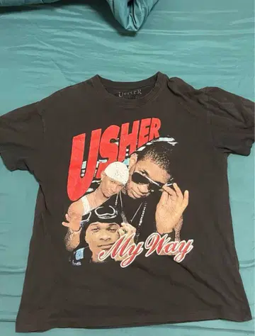 Usher T셔츠 vintage 레어 가격 인하 가능