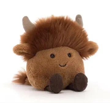 Jellycat Amuseabean Highland Cow 봉제 인형 소