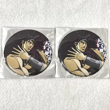 카즈 글리터 캔뱃지 2개 죠죠 월드 THE JOJO WORLD