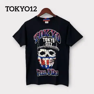 TOKYO12 FC 도쿄 티셔츠 스컬 컨디션 최상 S 블랙