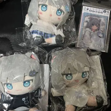 Nachoneko 마스코트 세트 + 클리어 카드