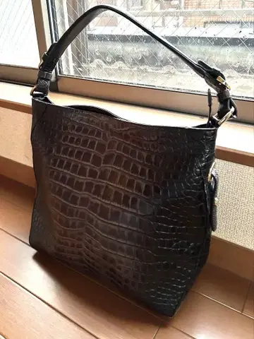 LEATHER JEWELS 숄더백 악어 엠보싱