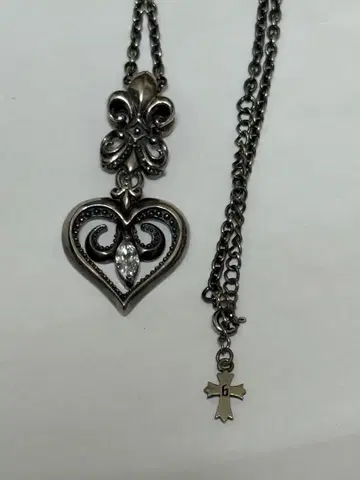 BLESS 블레스 하트 목걸이 실버 925 복조리 포함