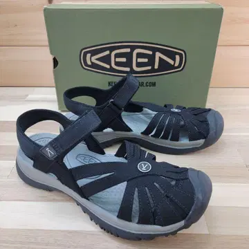 킨 로즈 샌들 블랙 블랙/그레이 23cm