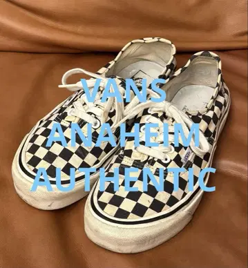 VANS 반스 애너하임 오센틱 체크 무늬 깃발 26.5