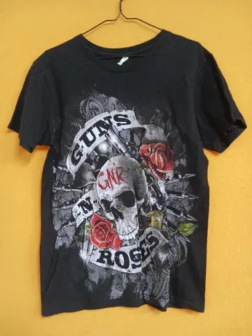 하드 록 밴드 Guns N 'Roses 스컬 타투 디자인 티셔츠