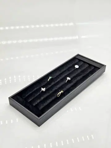 No.2, 풀 링 트레이, 롱, 다이아몬드 크러쉬 벨로아, 블랙