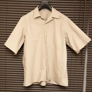 AURALEE 오라리 19SS 카라 반팔 셔츠 A9SS01IS