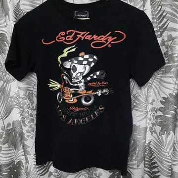 Ed Hardy 스컬 바이크 티셔츠 M