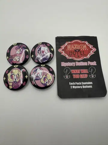 Hazbin Hotel 캔뱃지 찰리 배기 라즐 다즐 세트