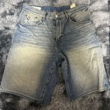 ZARA 데님 블루 숏팬츠 조츠 44