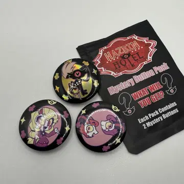 Hazbin Hotel 캔뱃지 찰리 라즐 다즐 키키 세트