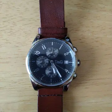 작동 상품 D&G 크로노그래프 손목시계 블랙