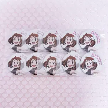 히로아카 우라라카 오챠코 히로빌라 페스티벌 글리터 캔뱃지 10개