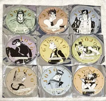 죠죠월드 75mm 홀로그램 캔뱃지 Ver. Sketch 전 9종 세트
