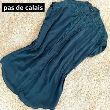 par de calais 파드칼레 슬리브리스 원피스 레이스 큐프라