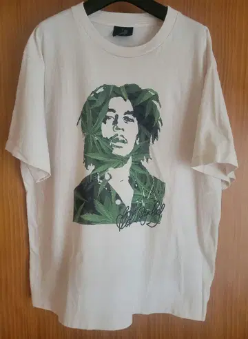 BOB MARLEY / 밥 말리 별주 페이드 프린트 티셔츠