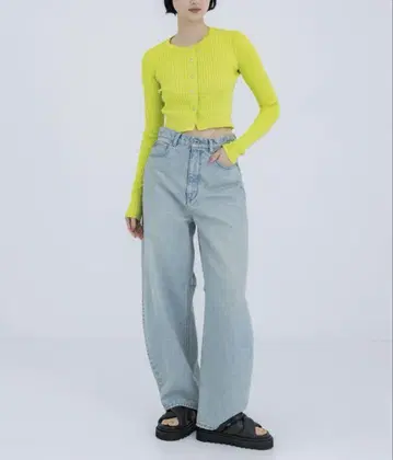 STUDIOUS 배럴 레그 청바지