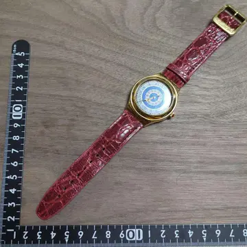 Swatch 손목시계 골드 다이얼