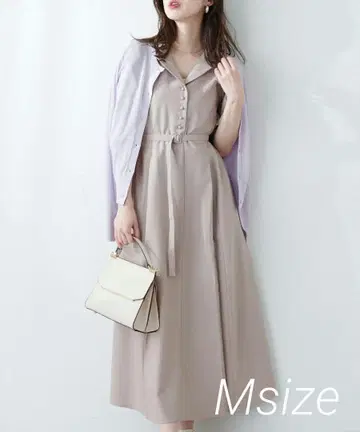 natural couture 카라가 있는 아름다운 실루엣 원피스 M