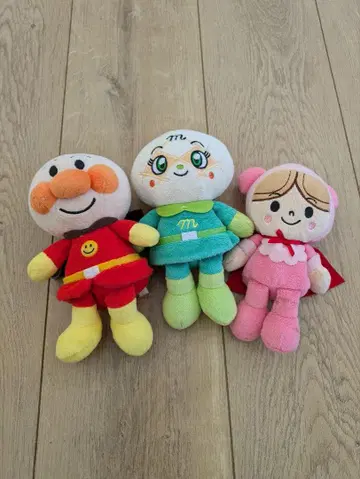 호빵맨 봉제 인형 3종 세트