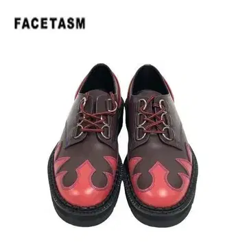 새상품 미사용 FACETASM 카오스 웨스턴 가죽 신발 레드
